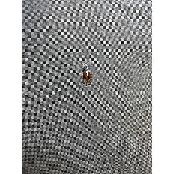 Ralph Lauren Knit Oxford Shirt Men's 2XB Big & Tall Gray Button Down Pony Logo - Picture 5 of 12